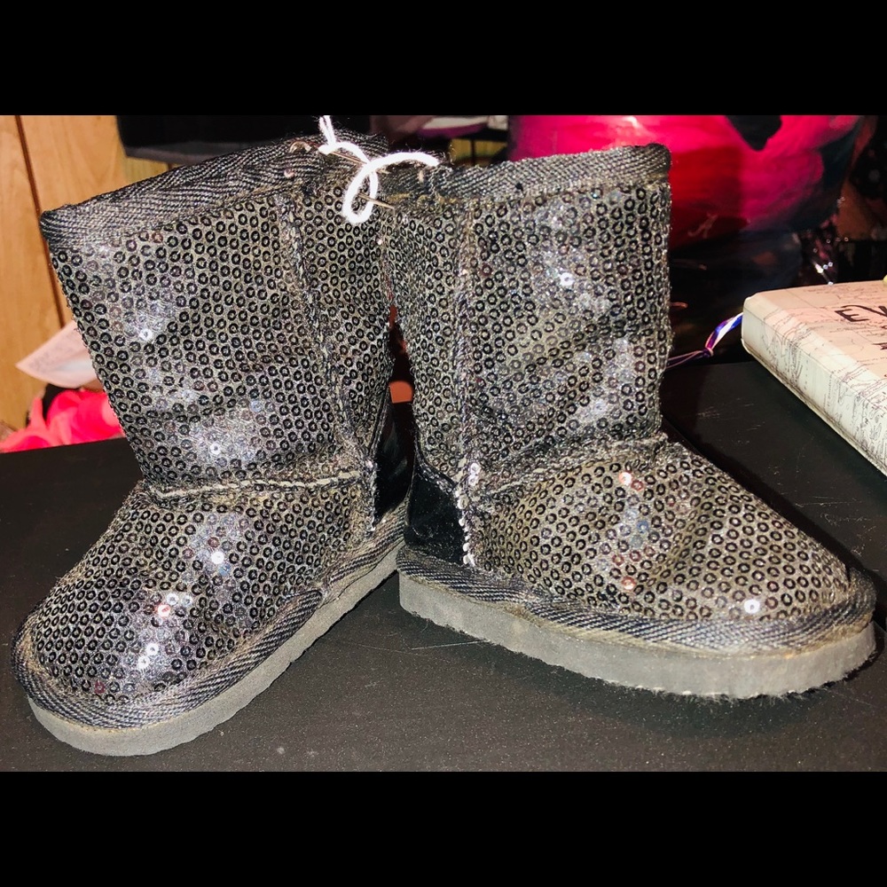 Black Baby Ugg Style Boots